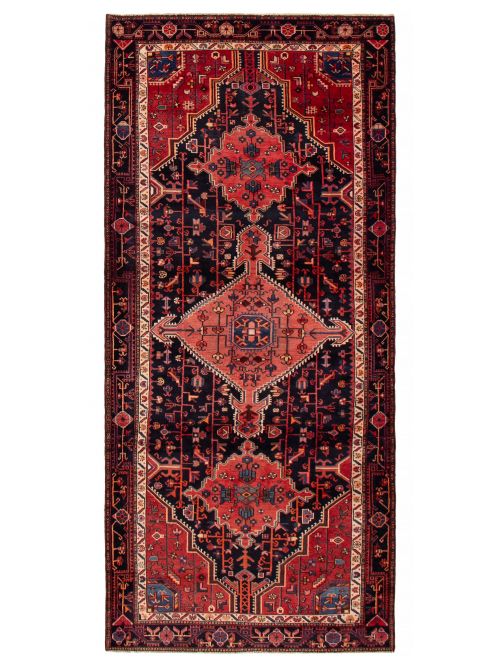 Persian Style 4'7" x 10'1" Hand-knotted Wool Rug 