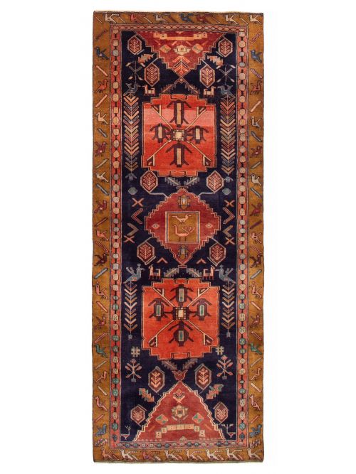 Persian Style 3'5" x 8'11" Hand-knotted Wool Rug 