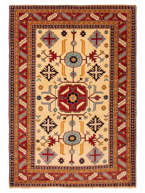 Indian Royal Kazak 6'9" x 9'9" Hand-knotted Wool Rug 