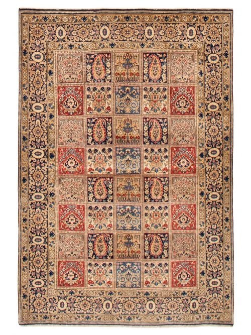Persian Qum 4'7" x 6'9" Hand-knotted Wool Rug 