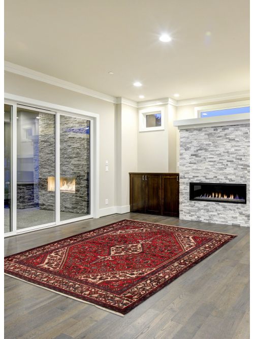 Persian Style 4'5" x 6'7" Hand-knotted Wool Rug 