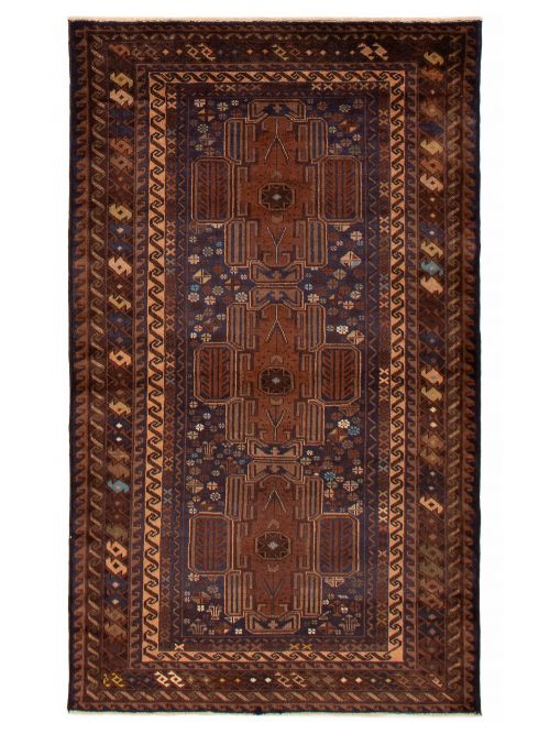 Afghan Teimani 3'10" x 6'6" Hand-knotted Wool Rug 
