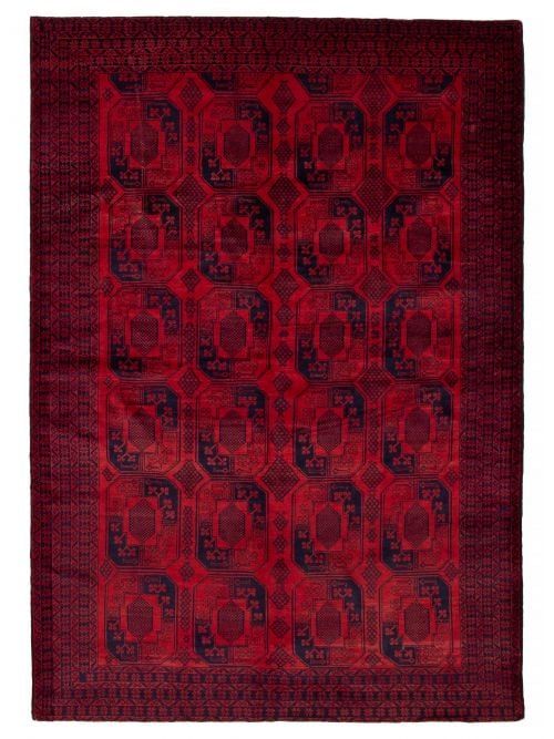 Afghan Teimani 7'2" x 10'2" Hand-knotted Wool Rug 