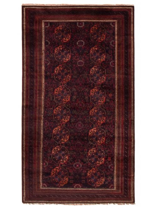 Afghan Teimani 4'1" x 7'3" Hand-knotted Wool Rug 