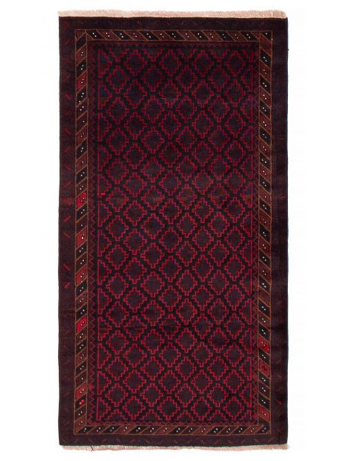 Afghan Teimani 3'1" x 5'7" Hand-knotted Wool Rug 