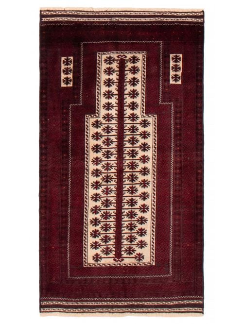 Afghan Teimani 2'6" x 4'6" Hand-knotted Wool Rug 