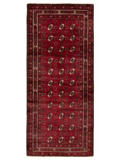 Afghan Baluch 4'1" x 9'2" Hand-knotted Wool Rug 