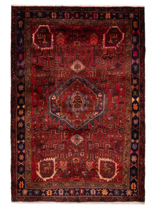 Persian Style 4'6" x 6'8" Hand-knotted Wool Rug 