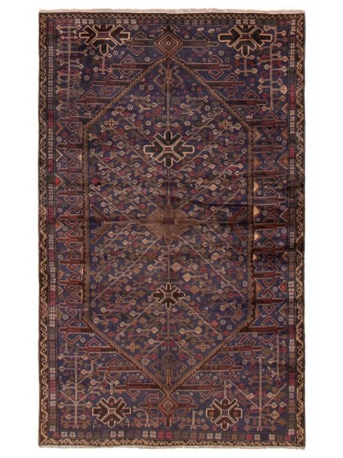 Afghan Teimani 5'1" x 8'2" Hand-knotted Wool Rug 