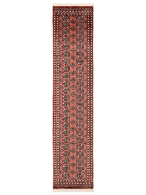 Pakistani Finest Peshawar Bokhara 2'6" x 11'8" Hand-knotted Wool Rug 