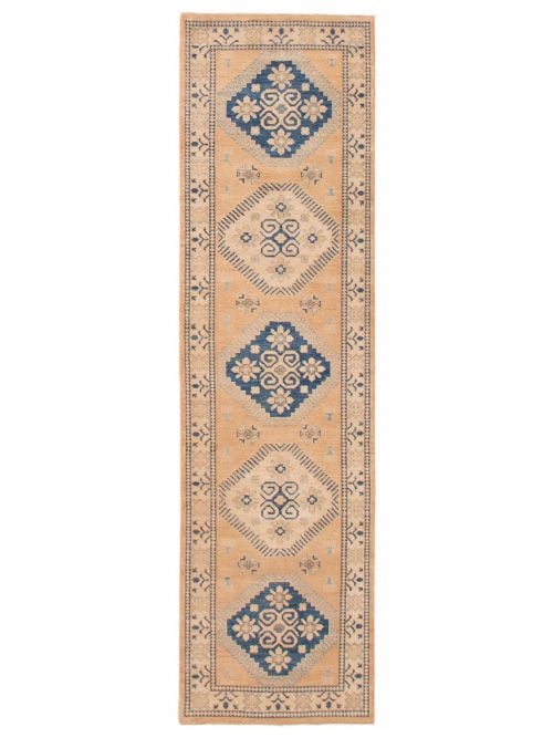Afghan Finest Ghazni 2'9" x 9'10" Hand-knotted Wool Rug 