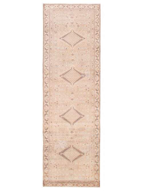 Persian Style 3'5" x 10'7" Hand-knotted Wool Rug 