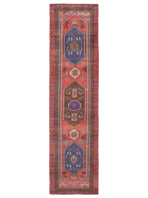 Persian Style 2'5" x 9'4" Hand-knotted Wool Rug 