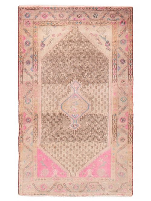 Persian Style 3'3" x 5'4" Hand-knotted Wool Rug 