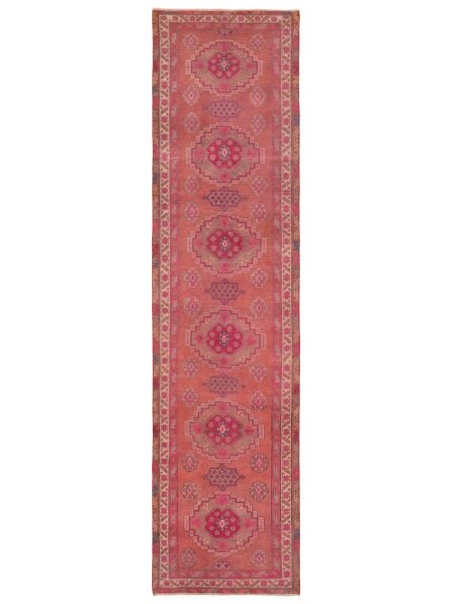 Persian Style 3'2" x 12'7" Hand-knotted Wool Rug 