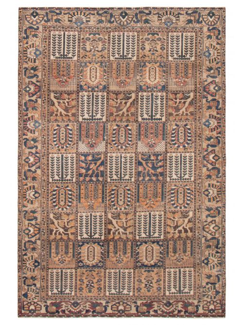 Turkish Antalya Vintage 6'6" x 9'9" Hand-knotted Wool Rug 