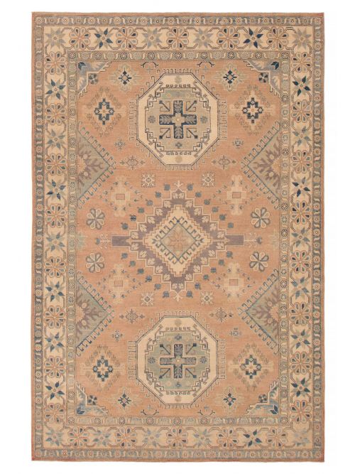 Afghan Finest Ghazni 6'6" x 9'11" Hand-knotted Wool Rug 