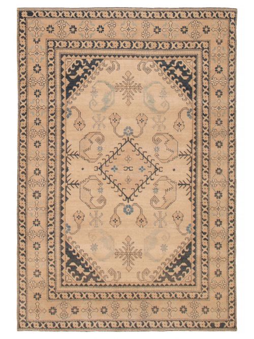 Afghan Finest Ghazni 6'6" x 9'4" Hand-knotted Wool Rug 