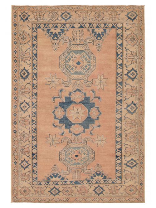 Afghan Finest Ghazni 6'2" x 9'3" Hand-knotted Wool Rug 