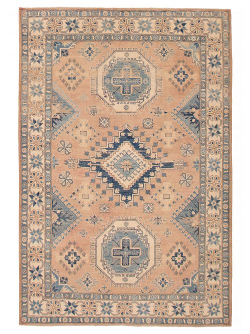 Afghan Finest Ghazni 6'4" x 9'4" Hand-knotted Wool Rug 