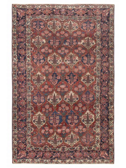 Persian Style 6'6" x 10'4" Hand-knotted Wool Rug 