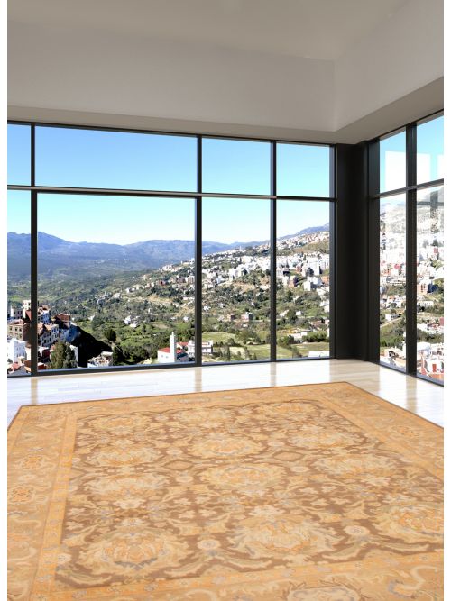 Indian Finest Agra Jaipur 7'9" x 9'9" Hand-knotted Wool Rug 