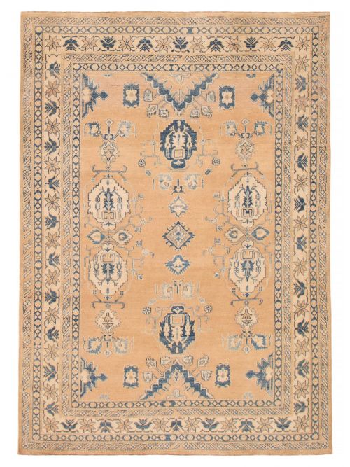 Afghan Finest Ghazni 7'2" x 10'2" Hand-knotted Wool Rug 