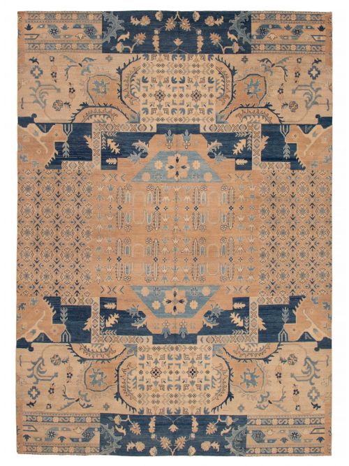 Afghan Finest Ghazni 9'7" x 13'4" Hand-knotted Wool Rug 