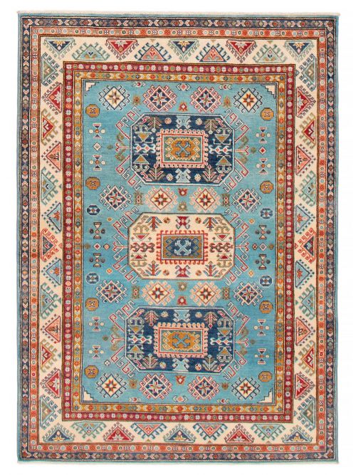 Afghan Uzbek Ghazni 4'10" x 6'10" Hand-knotted Wool Rug 