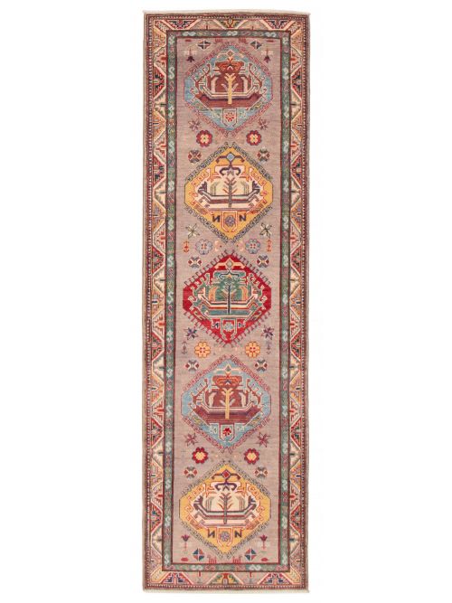Afghan Uzbek Ghazni 2'9" x 9'8" Hand-knotted Wool Rug 