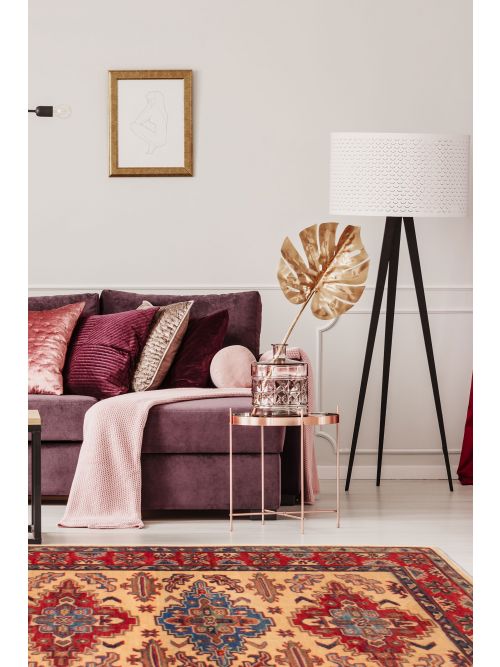 Afghan Uzbek Ghazni 3'2" x 5'0" Hand-knotted Wool Rug 