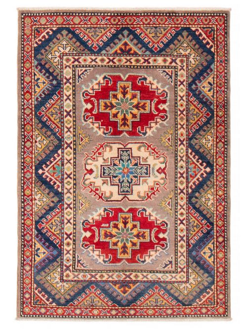 Afghan Uzbek Ghazni 3'3" x 4'9" Hand-knotted Wool Rug 