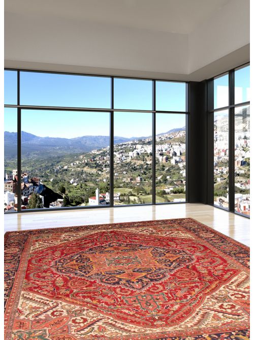 Persian Style 9'9" x 13'0" Hand-knotted Wool Rug 