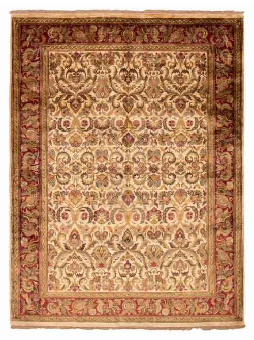 Indian Essex 7'10" x 10'3" Hand-knotted Wool Rug 