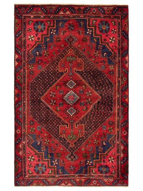 Persian Style 4'0" x 6'2" Hand-knotted Wool Rug 