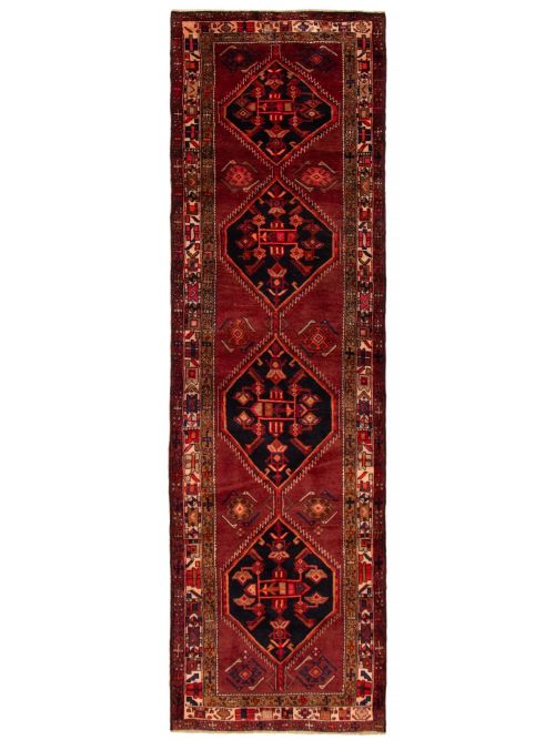 Persian Style 3'11" x 13'3" Hand-knotted Wool Rug 