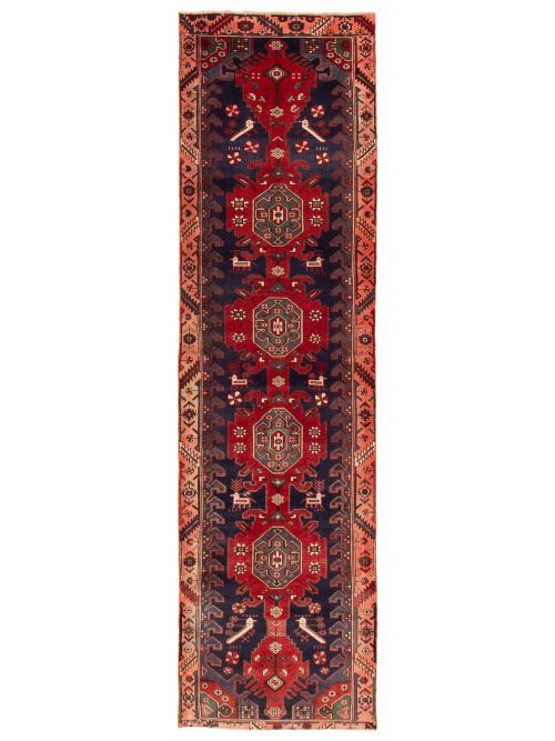 Persian Style 3'5" x 12'7" Hand-knotted Wool Rug 