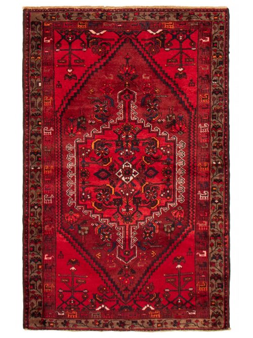 Persian Style 3'11" x 6'3" Hand-knotted Wool Rug 