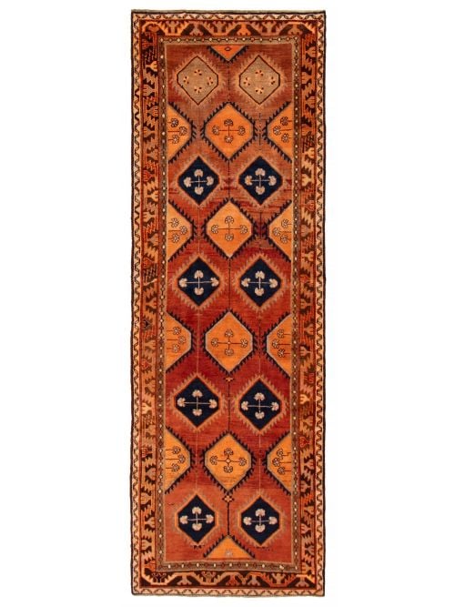 Persian Style 3'10" x 11'11" Hand-knotted Wool Rug 
