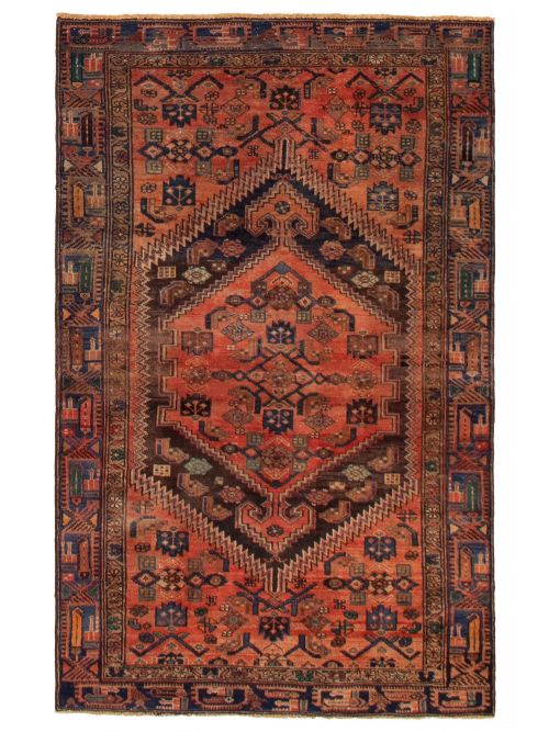 Persian Style 4'0" x 6'4" Hand-knotted Wool Rug 