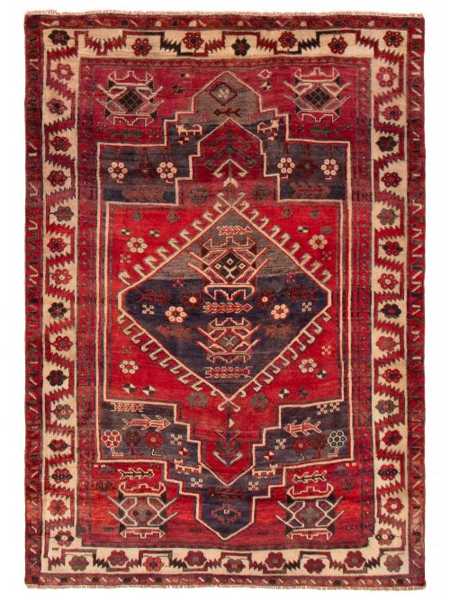 Persian Style 5'2" x 7'4" Hand-knotted Wool Rug 