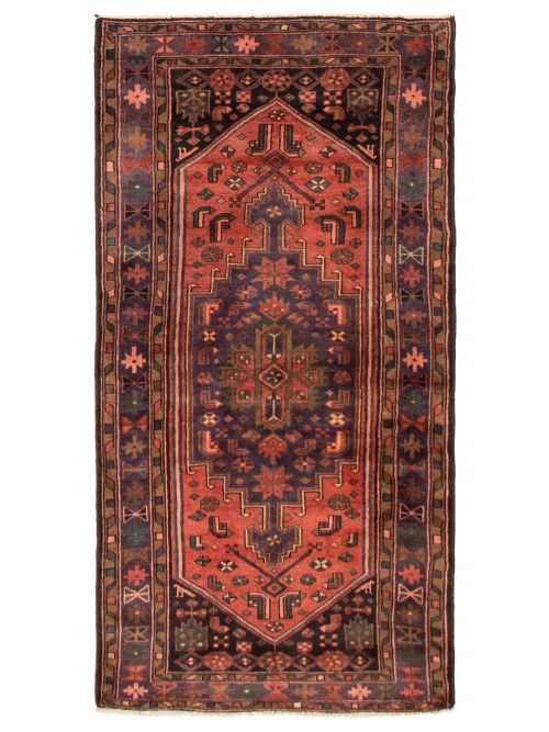 Persian Style 3'8" x 7'4" Hand-knotted Wool Rug 