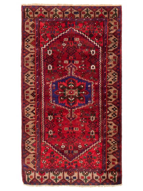 Persian Style 3'9" x 6'8" Hand-knotted Wool Rug 