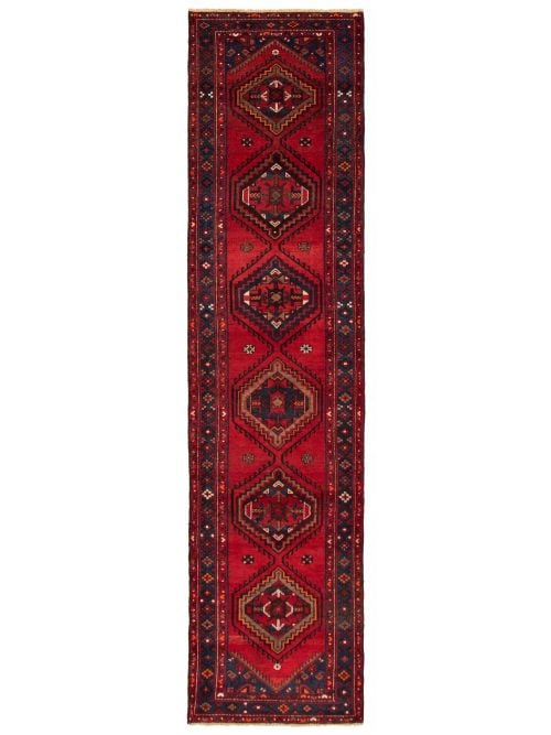 Persian Style 3'3" x 12'10" Hand-knotted Wool Rug 