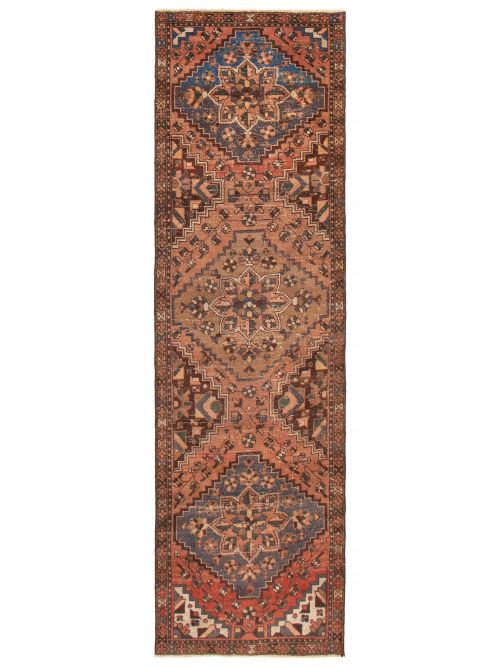 Persian Style 2'11" x 10'0" Hand-knotted Wool Rug 