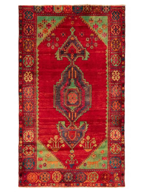 Persian Style 4'10" x 8'3" Hand-knotted Wool Rug 