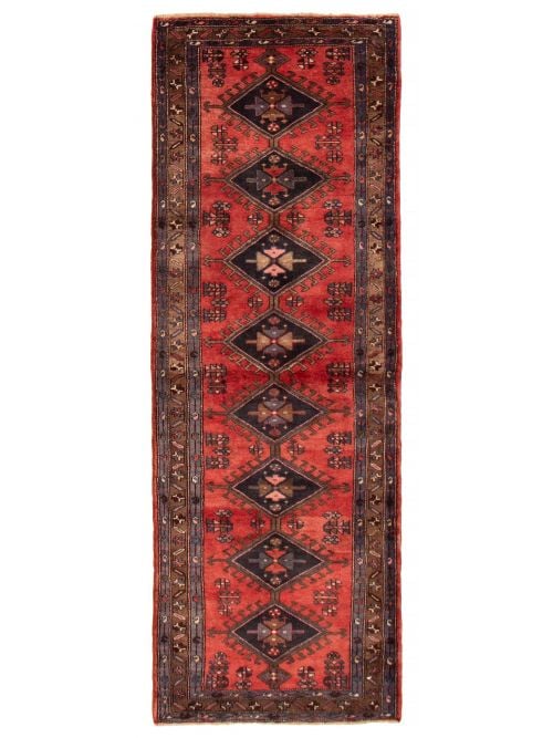 Persian Style 3'7" x 9'10" Hand-knotted Wool Rug 