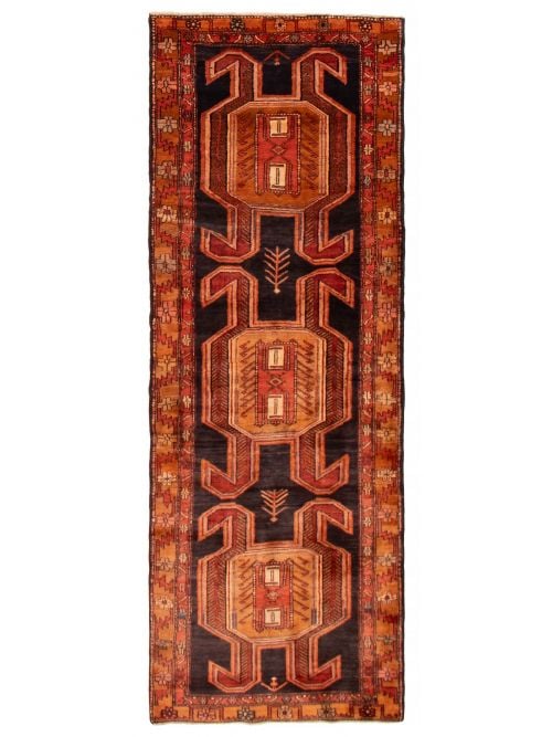 Persian Style 3'8" x 9'11" Hand-knotted Wool Rug 