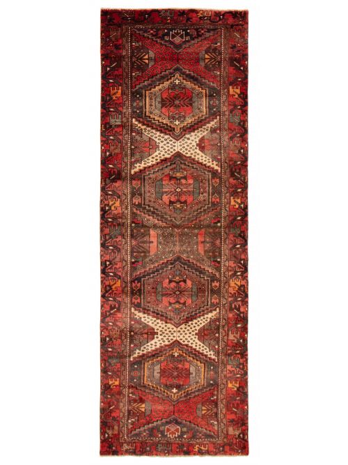 Persian Style 3'1" x 9'3" Hand-knotted Wool Rug 