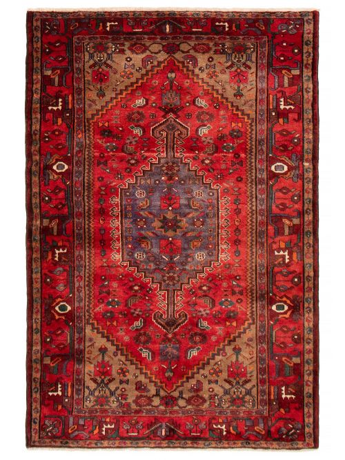 Persian Style 4'8" x 6'11" Hand-knotted Wool Rug 
